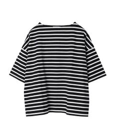 Green Parks ボーダーボートネック７分袖プルオーバー