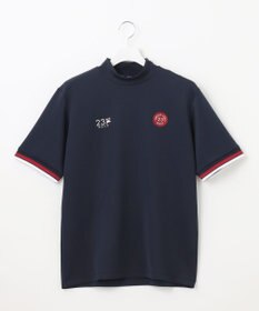 23区GOLF 【MEN】【吸水速乾・UVケア】袖ライン モックネックシャツ