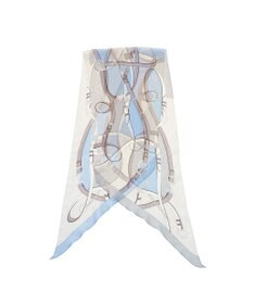 Marca ＜洗えるシルク＞【Marcaオリジナル】フローイングベルト剣先 ウォッシャブル シルクローン 剣先ストール