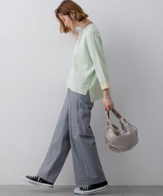 23区 【先行予約】バイカラーダブルフェイス ニット