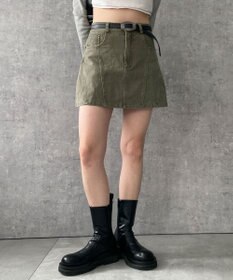 WEGO ベルトデニムスカート
