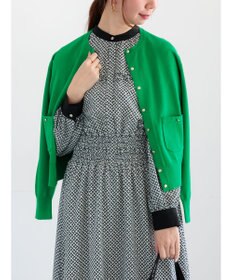 Te chichi ポケット付きクルーネックカーディガン