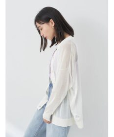 earth music&ecology シアーニットカーディガン