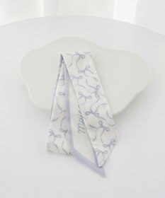 Maison de FLEUR リボンプリントスカーフ