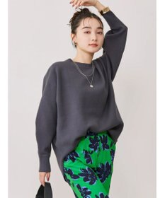 AMERICAN HOLIC ラウンドスウェットライクニットプルオーバー