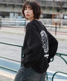 WEGO 【ユニセックス着用ITEM】リラックスフィットグラフィックプルオーバー