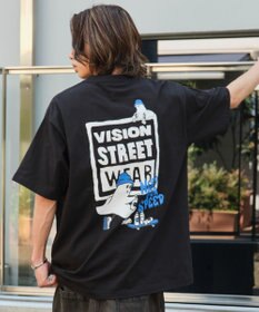 WEGO 【ユニセックス着用ITEM】別注VISIONボックスロゴゴーストスケーターT（SS）