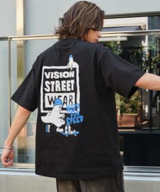WEGO 【ユニセックス着用ITEM】別注VISIONボックスロゴゴーストスケーターT（SS）
