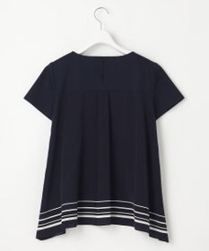 23区 【洗える】スカーフプリントコンビ バックデザイン カットソー