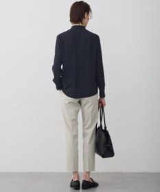 ICB L 【新色追加】BackSatinAmunzen 配色ボウタイブラウス