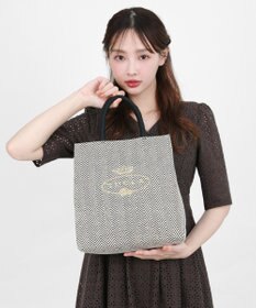 TOCCA 【A4サイズ対応】COLOMARE トートバッグ ヘリンボーン柄