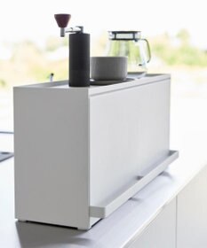 tower 前が開くキッチンカウンター上収納ラック タワー D15 ホワイト