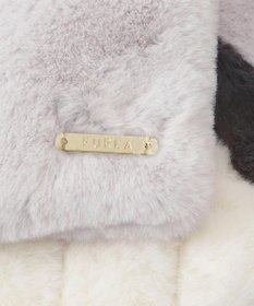 MOONBAT FURLA フェイクファーキルティング風トリコマフラー