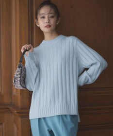 組曲 バルキーワイドリブ ニット