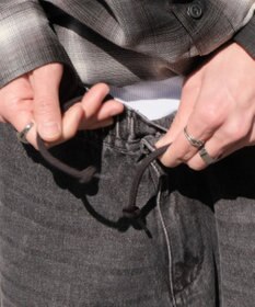 WEGO 【SMLサイズ展開】イージーバギーデニムカーゴショーツ