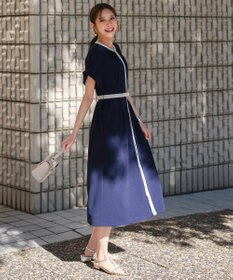 ANY SIS L バイカラー ワンピース