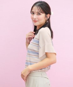 ANY SIS 【and GIRL掲載/アイスタッチ】フレンチスリーブ ニット