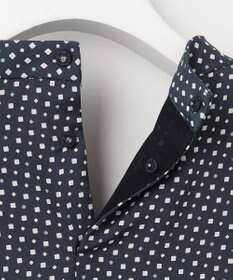 J.PRESS LADIES L 幾何プリント ボウタイ カットソー