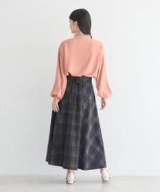 earth music&ecology フリルピンタックブラウス