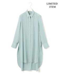 ICB 【WEB限定】 アセテートレーヨン ロングシャツ