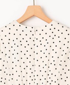 組曲 ドットジョーゼットプリント ワンピース