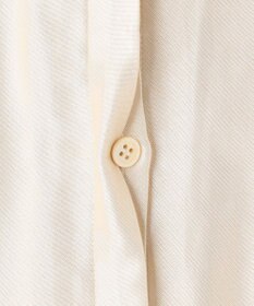 BEIGE， HAUYNITE / シアーストライプバンドカラーブラウス