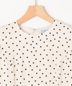 組曲 ドットジョーゼットプリント ワンピース