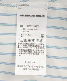 AMERICAN HOLIC 【イージーケア】バックギャザースキッパーシャツ