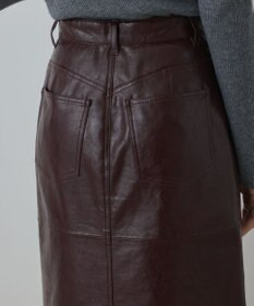 GRACE CONTINENTAL フェイクレザータイトスカート