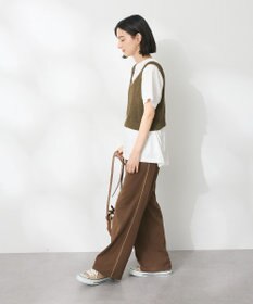 CRAFT STANDARD BOUTIQUE ワッフル編み短丈ニットベスト