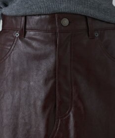 GRACE CONTINENTAL フェイクレザータイトスカート