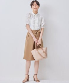 組曲 【WEB限定】ナチュラルローン フリルブラウス