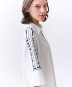 BEIGE， AXI / 刺繍ステッチ ドルマンロングドレス