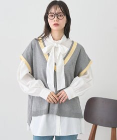 earth music&ecology 2wayボウタイブラウス