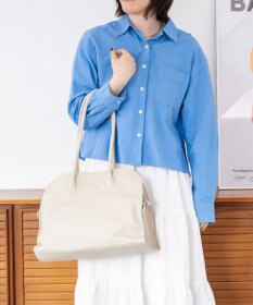 blancle シュリンクレザー ワイドボストン