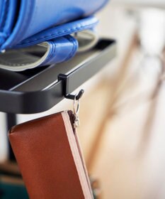 tower ランドセル収納ラック タワー キャスター付き 2段 ブラック