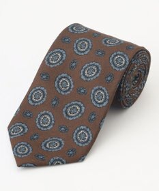 JOSEPH ABBOUD 【日本製】フラワークレストパターン ネクタイ