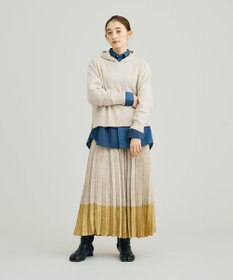 J.PRESS YORK STREET 【WOMEN】ウールカシミヤ フーディニット