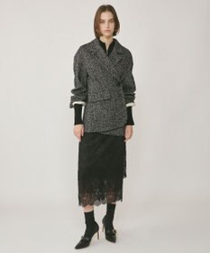 GRACE CONTINENTAL ヘリンボーンツイードジャケット