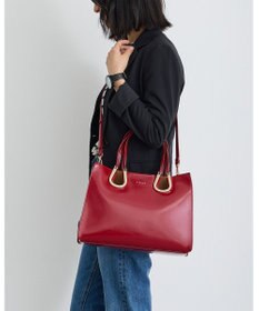 MioFIRANO ホースシューエナメルハンドバッグ 2WAY　FIRANO フィラノ