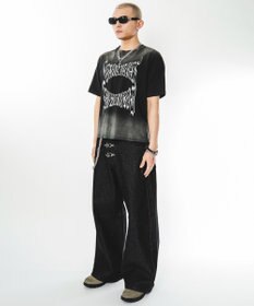 WEGO ファイヤーマンバギーデニムパンツ