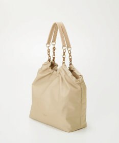 TOPKAPI 【TREASURE TOPKAPI】コンビチェーン ギャザー ナイロン トートバッグ