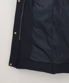 J.PRESS LADIES 【洗える】ポリエステルハウンドトゥース ロング ダウンコート