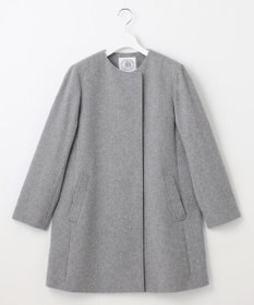 J.PRESS LADIES 【WEB限定カラーあり】ブレンドビーバー ノーカラー コート