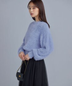 組曲 ナイロンファー ニット