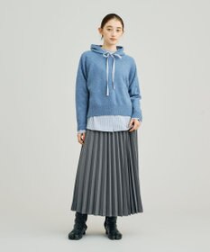 J.PRESS YORK STREET 【WOMEN】ウールカシミヤ フーディニット