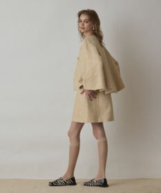 GRACE CONTINENTAL サラサジャガードケープジャケット