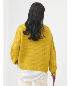 earth music&ecology ウォッシャブルケーブルプルオーバー