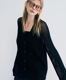 uncrave メッシュニット カーディガン