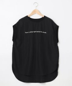 SHARE PARK LADIES ライトタッチ裾テールロゴTシャツ